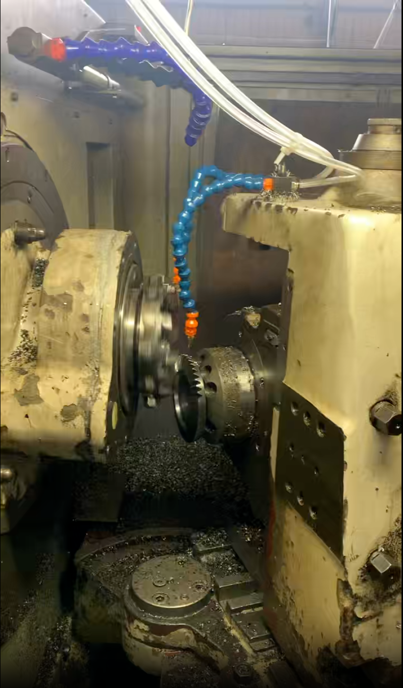 滚齿机加工微量润滑应用